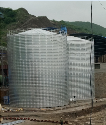 蒋湖农场粮食钢板仓的安装全过程不用热焊接